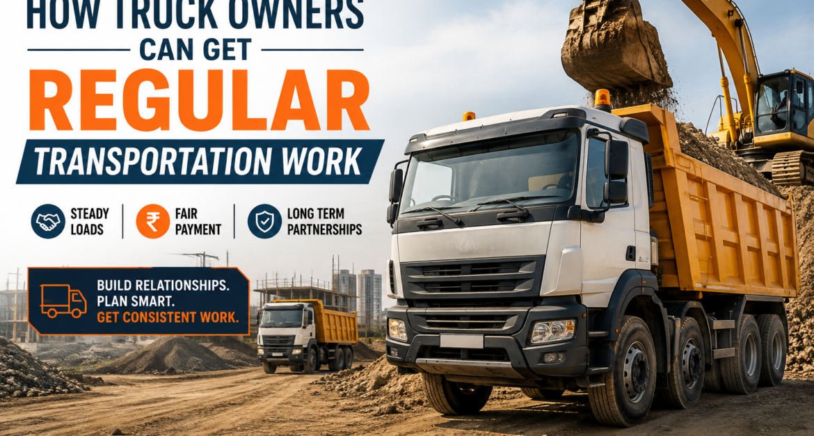How Truck Owners Can Get Regular Transportation Work