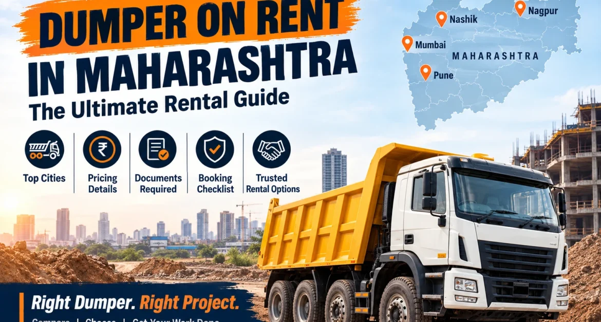 Dumper on Rent in Maharashtra for construction and infrastructure projects